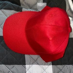Solid Red Baseball Cap Women’s Hat